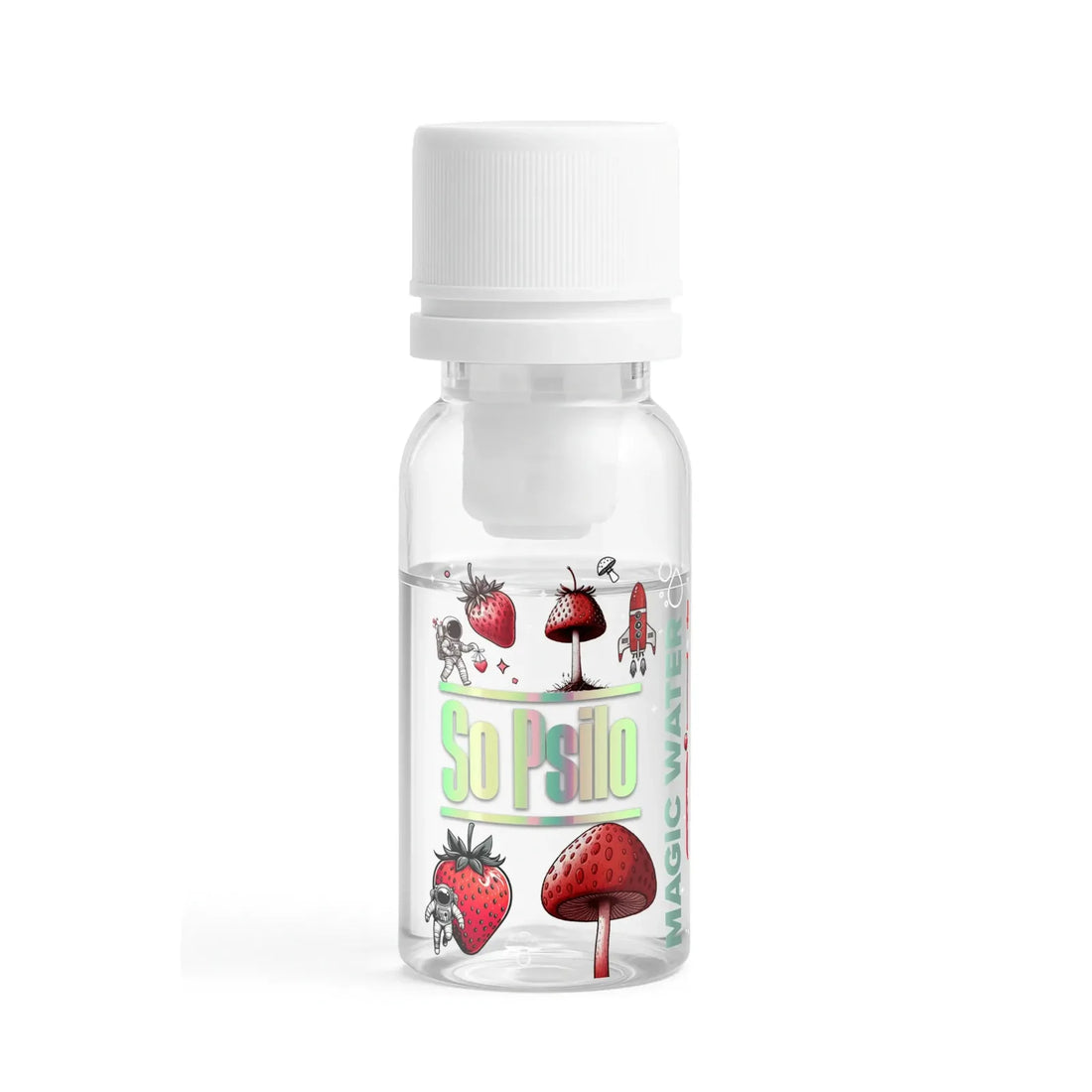 So Psilo Magic Mushroom Water Starry Strawberry, bottle