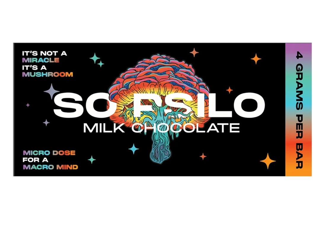 So Psilo Magic Mushroom Chocolate Bar Milk Chocolate, wrapper