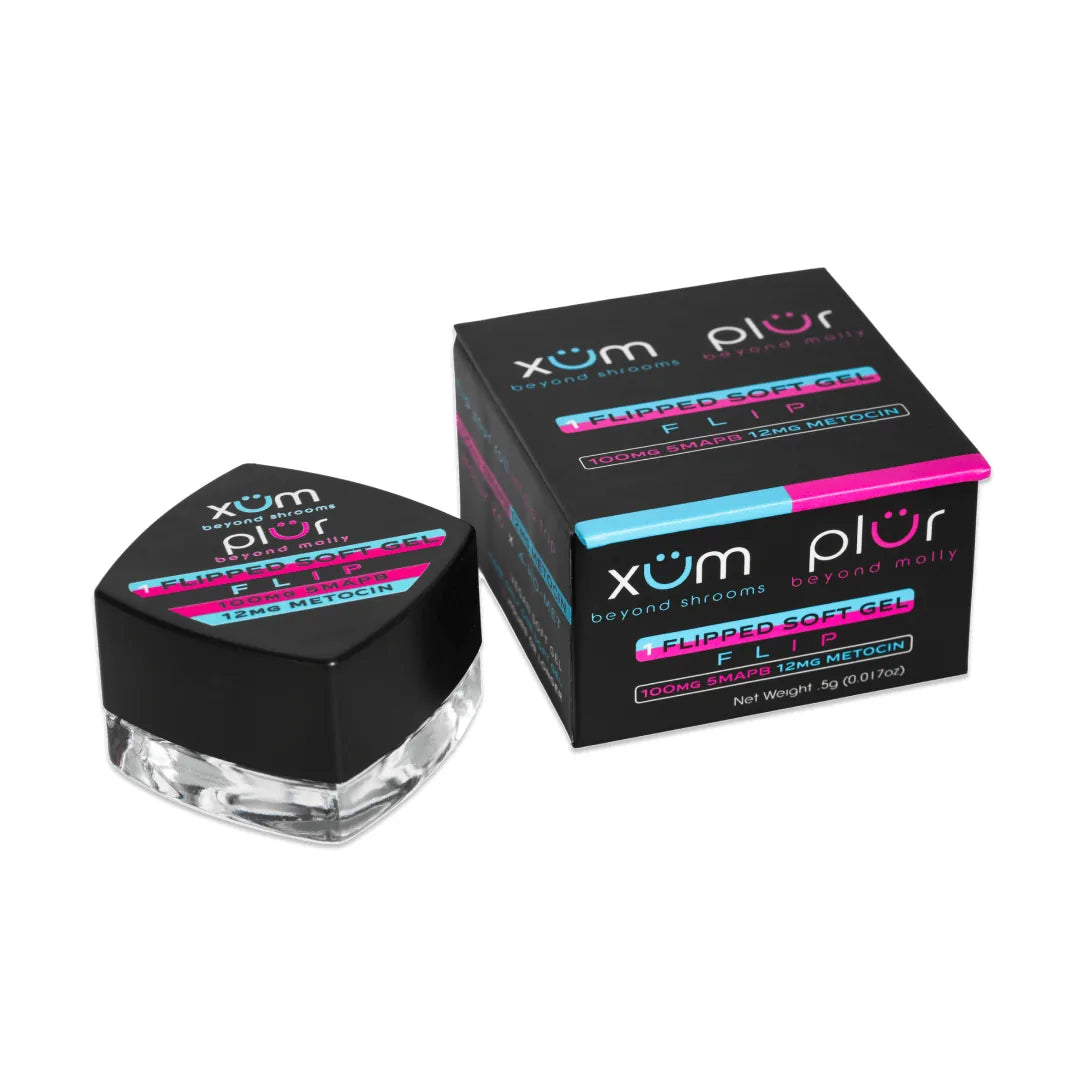 Xum PLUR Flip, 1 soft gel, pack front