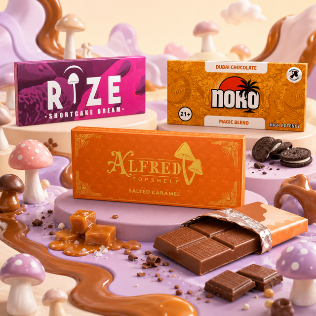 Mushroom Chocolate Bars
