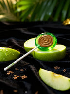 Alfred Topshelf LolliTrip mushroom lollipop, Apple Mirror green apple flavor, product photo