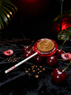 Alfred Topshelf LolliTrip mushroom lollipop, Cherry Drop flavor, product photo