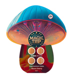 Magic Trip Mushroom Tabs, Black Cherry, front of the four tab pack