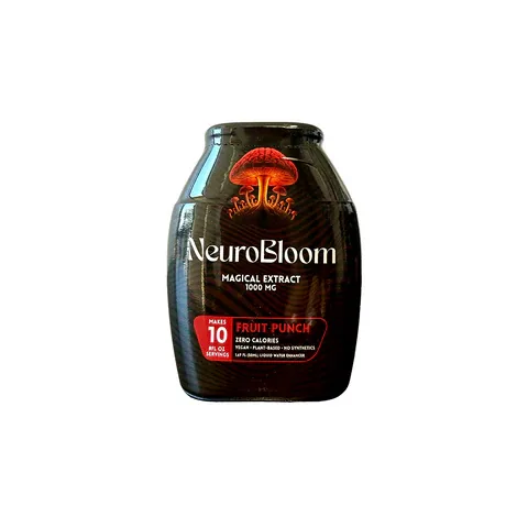 NeuroBloom Magic Mushroom Water Enhancer Fruit Punch, squeeze bottle