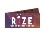 Rize Magic Mushroom Bar, Peanut Butter Crunch flavor, 5 g chocolate bar packaging, front view