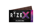 Rize X Magic Mushroom Chocolate Bar, Puffed Crunch flavor, 24 g blend bar and packaging