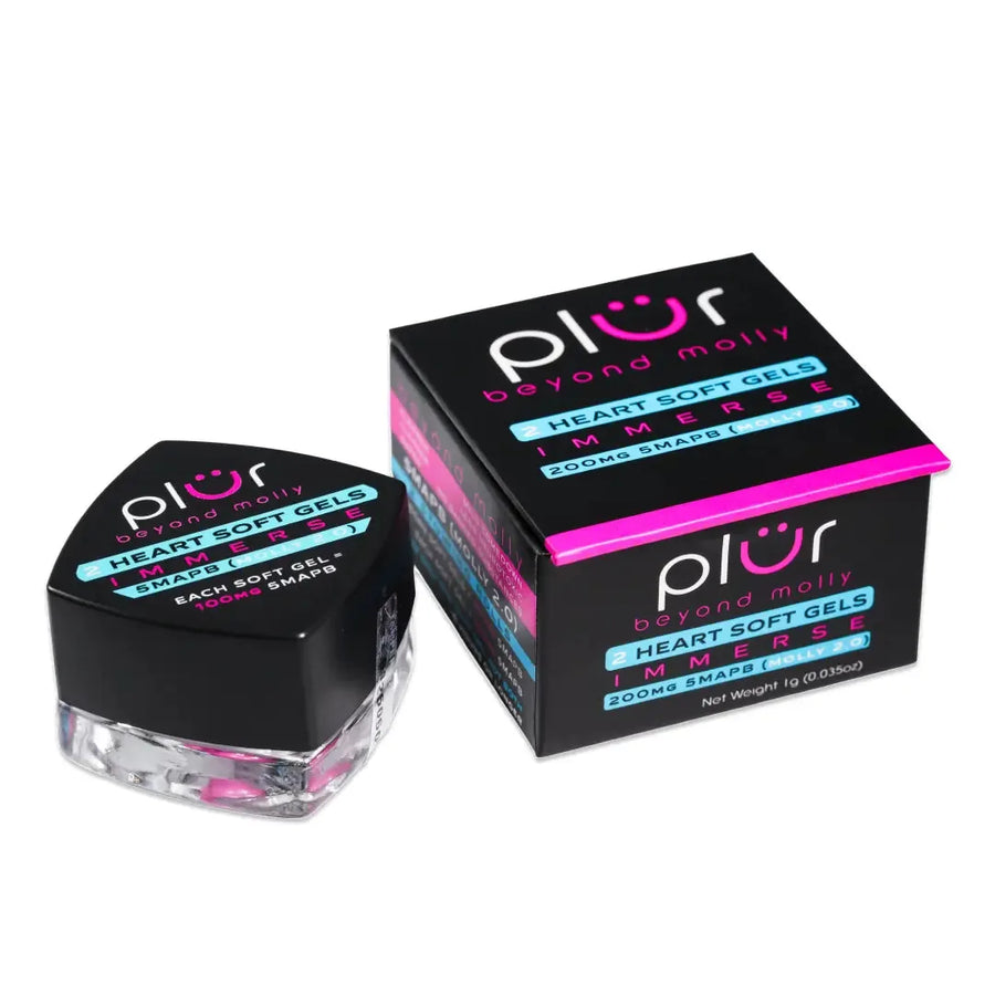Xum PLUR Immerce, 2 soft caps, jar front